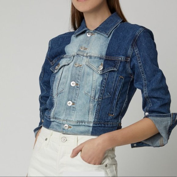 NWT Prozena Schouler Denim Jacket Size XS - Picture 1 of 11